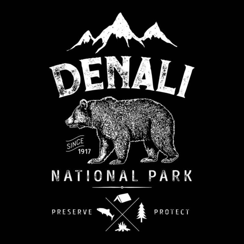 Denali National Park And Preserve Us Alaska Vintage Ladies Tee by minhPixels | Teevron