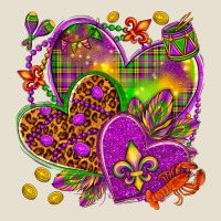 Mardi Gras Hearts Urban Heavy Tee | Teevron