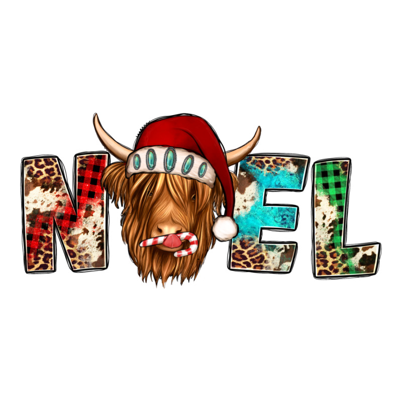 Noel Highland Cow Ladies Tee by Jasminsmagicworld | Teevron