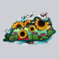Kentucky Map Sunflower Cactus Serape Classic Tee | Teevron
