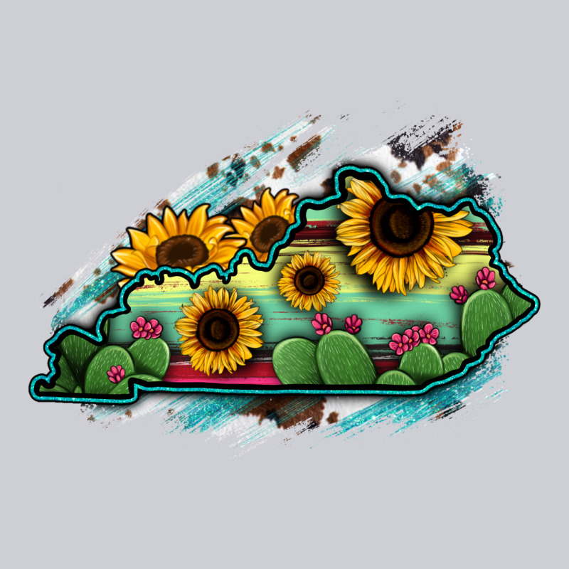 Kentucky Map Sunflower Cactus Serape Classic Tee by RanaPortraitStore | Teevron