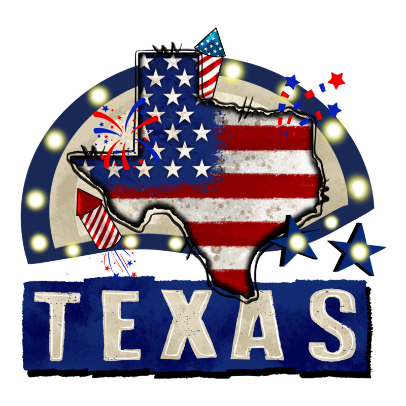 Texas 4th Of July Long Sleeve Tee by CowGirlArtShop | Teevron