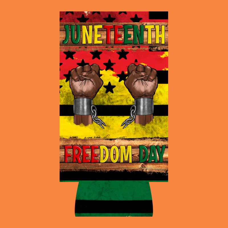 Juneteenth Freedom Day 12 Oz Can Cooler (slim) 2 Premium Sweatshirt by Artiststas | Teevron