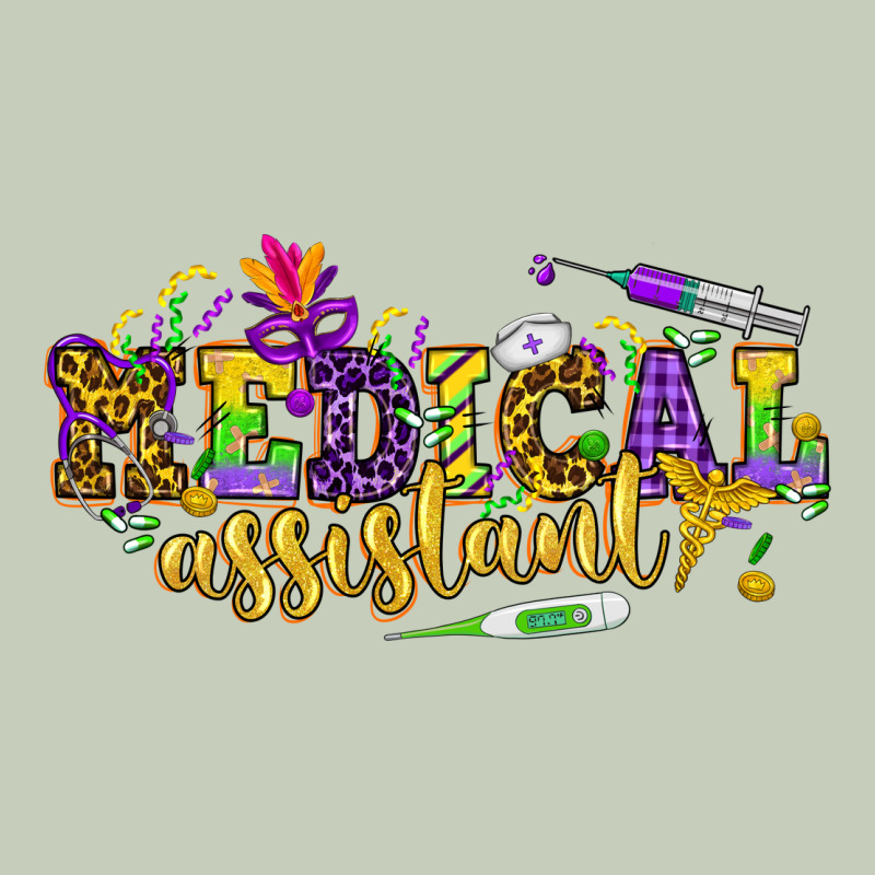 Ma Medical Assistant Mardi Gras Classic Tee by NancyCooperArtShop | Teevron