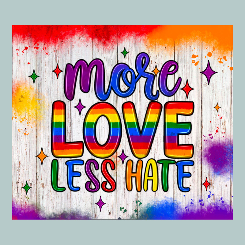 More Love Less Hate Tumbler Heavy Core Tee by JahusDesignShop | Teevron