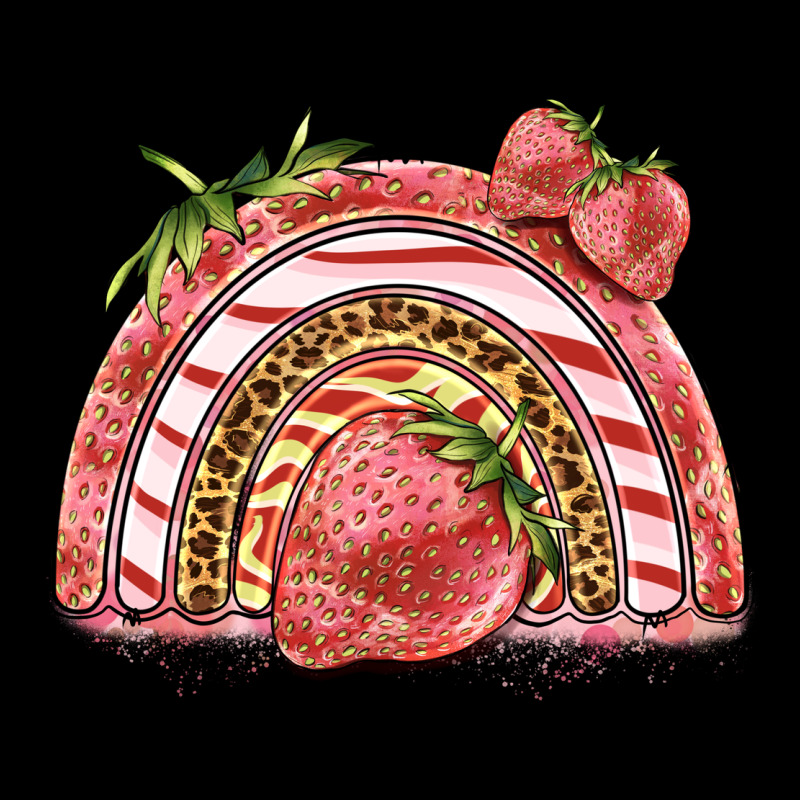 Strawberry Rainbow Ladies Tee by BarkalooDesign | Teevron