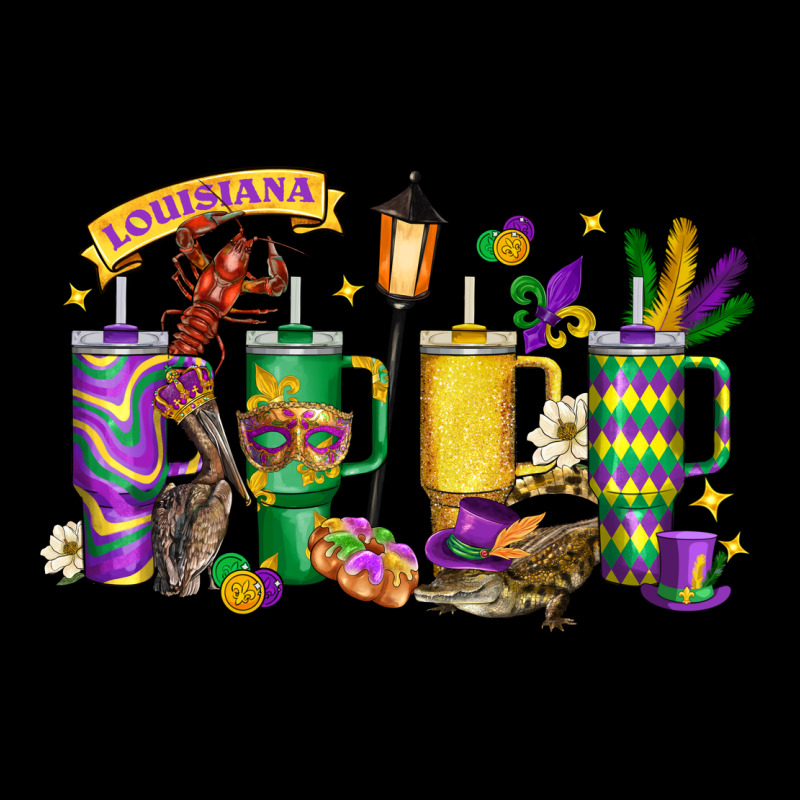 Obsessive Cup Disorder Mardi Gras Heavy Core Tee by LillyAllenDesigns | Teevron