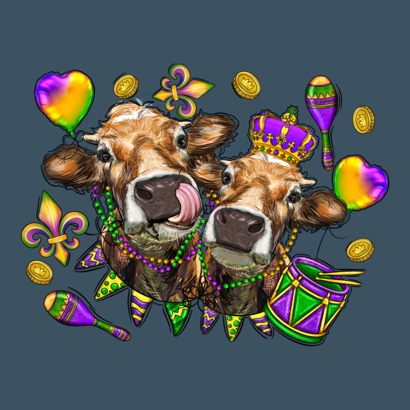 Mardi Gras Heifers Urban Heavy Tee by HowdyJamesFarm | Teevron