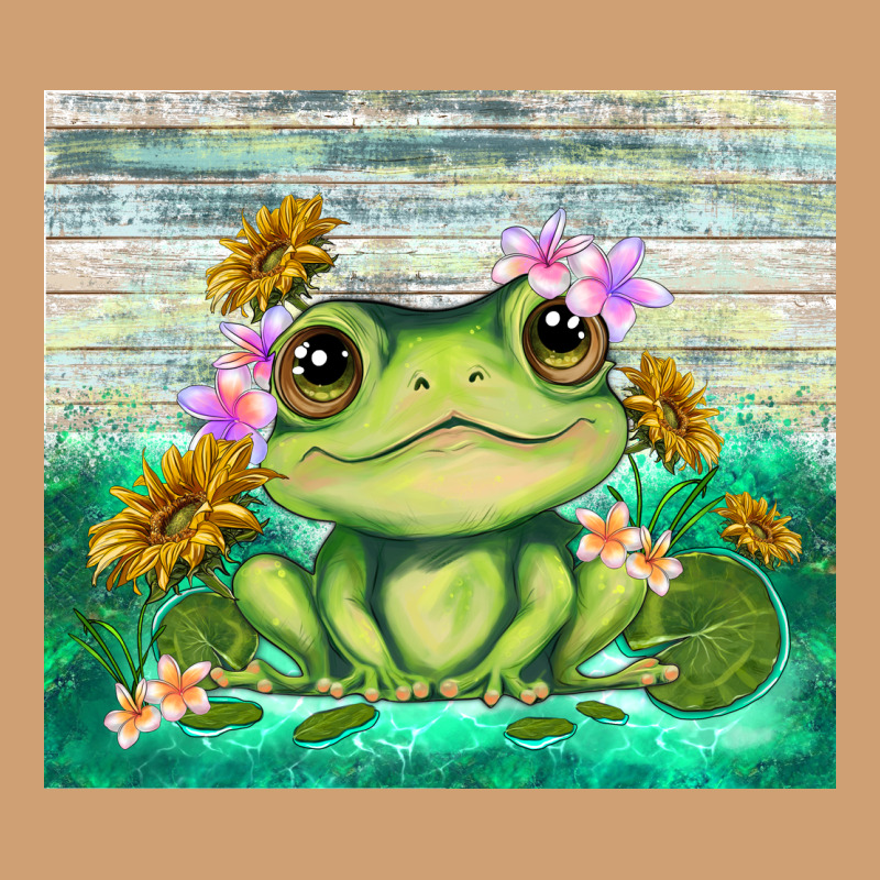 Frog With Sunflower Vintage Tee by TumblerDesignByShophia | Teevron