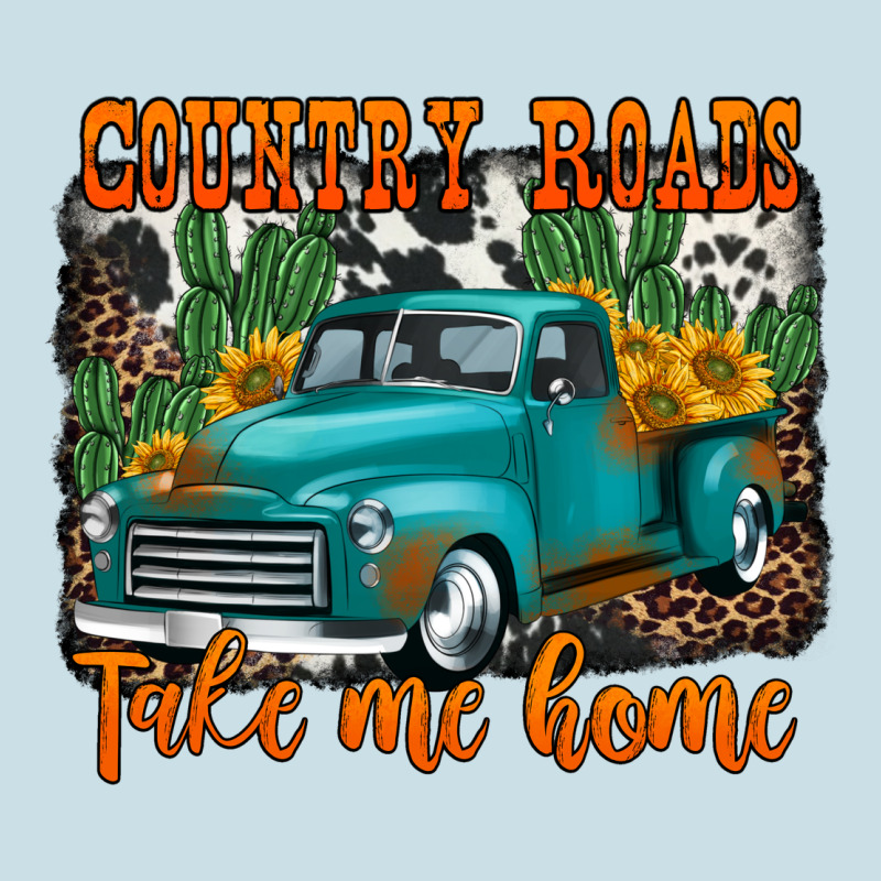 Country Roads Take Me Home Old Western Truck Ladies Tee by Jasminsmagicworld | Teevron