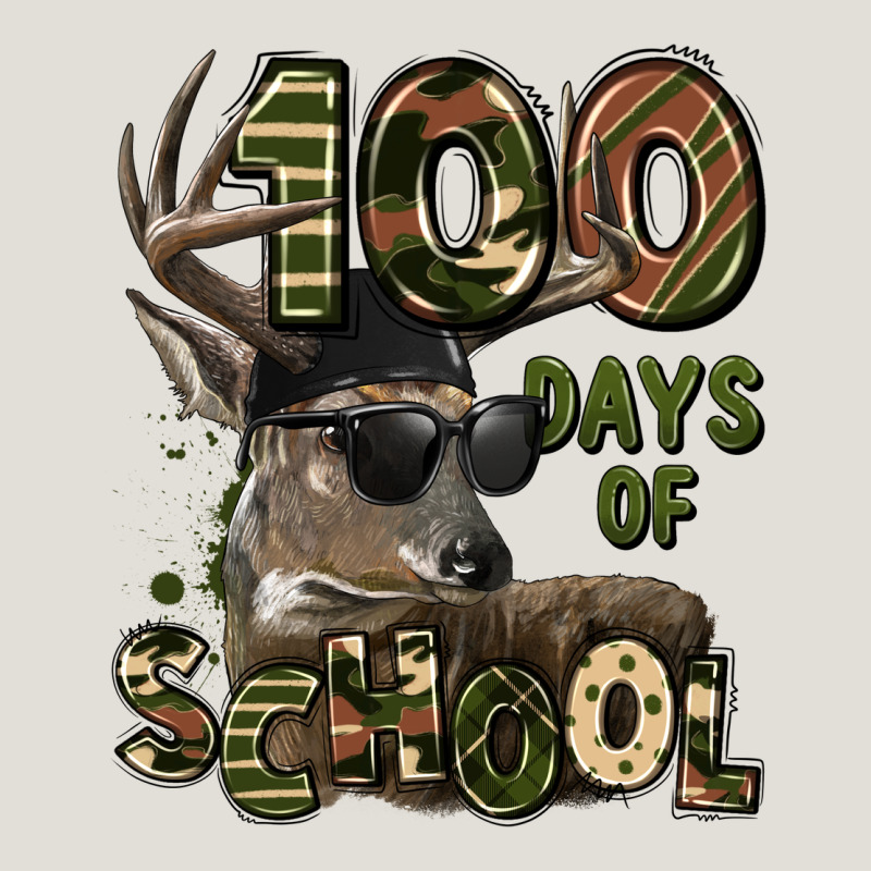 100 Days Of School Hunting Deer Heavy Core Tee by LillyAllenDesigns | Teevron