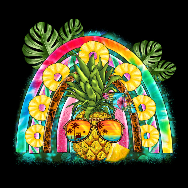Pineapple Rainbow Ladies Tee by BarkalooDesign | Teevron