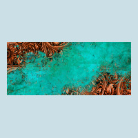 Tooled Leather Turquoise Glitter 11oz Mug Ladies Tee | Teevron