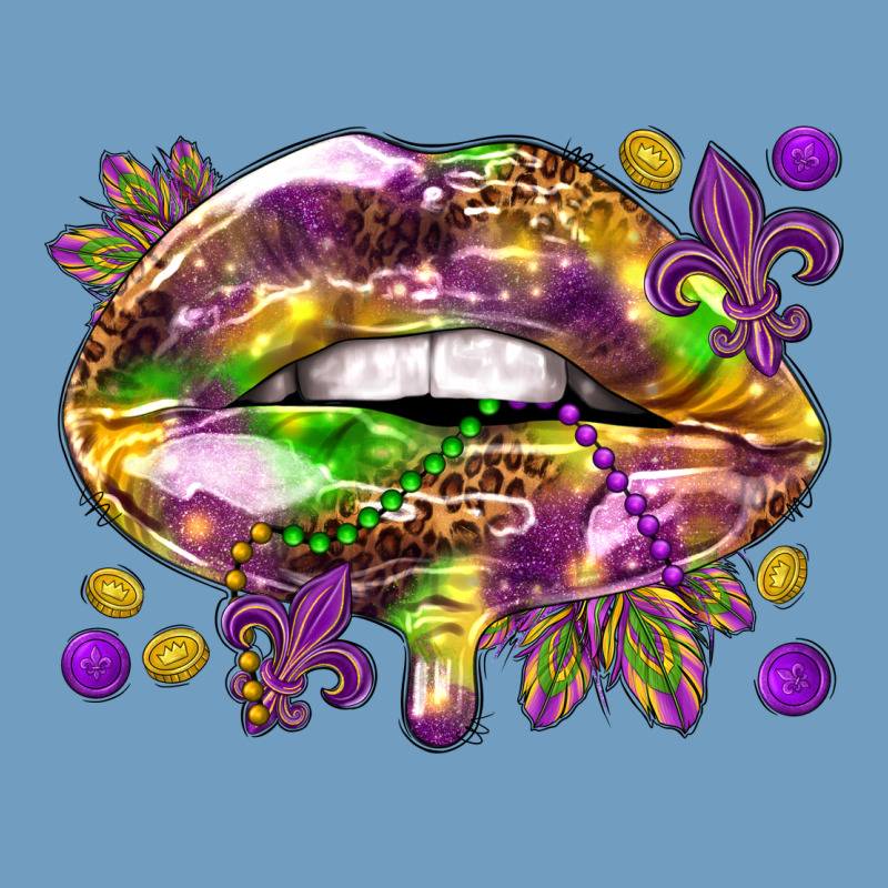 Mardi Gras Lips Urban Heavy Tee by HowdyJamesFarm | Teevron