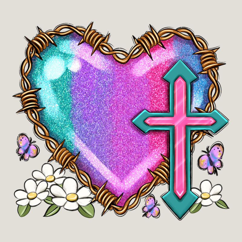 Easter Cross Heart La Heavy Core Tee by LillyAllenDesigns | Teevron