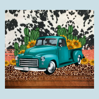 Western Farm Truck Cactus And Sunflowers Ladies Tee | Teevron