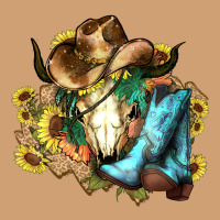 Cow Skull Cowboy Boots Hats Sunflowers Vintage Tee | Teevron