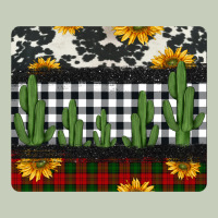 Cowhide Cacti Sunflowers Christmas Mousepad Ladies Tee | Teevron