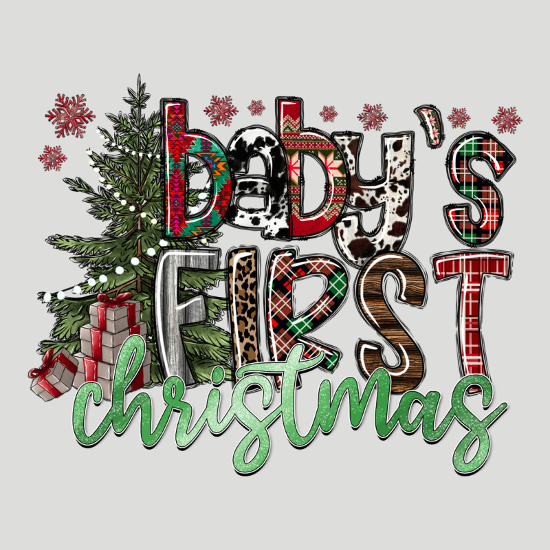 Baby's First Christmas Zipper Hoodie by CowhideDigitalArt | Teevron