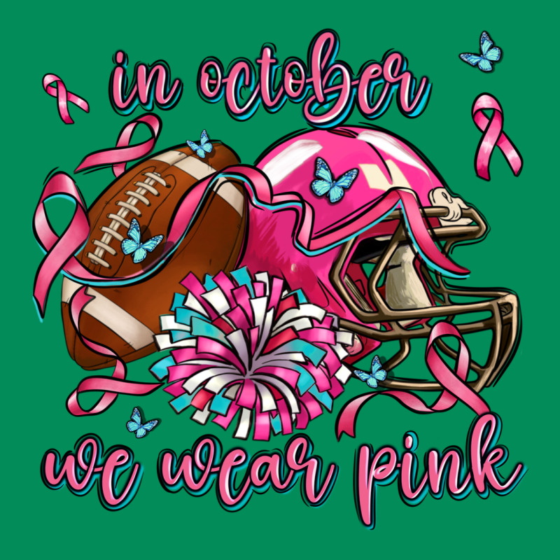 In October We Wear Pink Football Urban Hoodie by AdoDesignShop | Teevron
