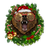 Christmas Bear  Wreath Premium Tee | Teevron