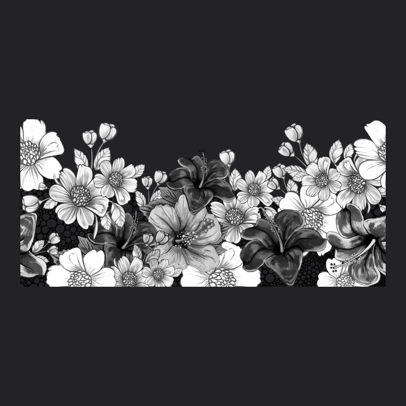 Black And White Floral Vintage Tee by TumblerDesignByShophia | Teevron