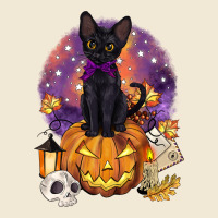 Halloween Black Cat Pumpkin Premium Tee | Teevron