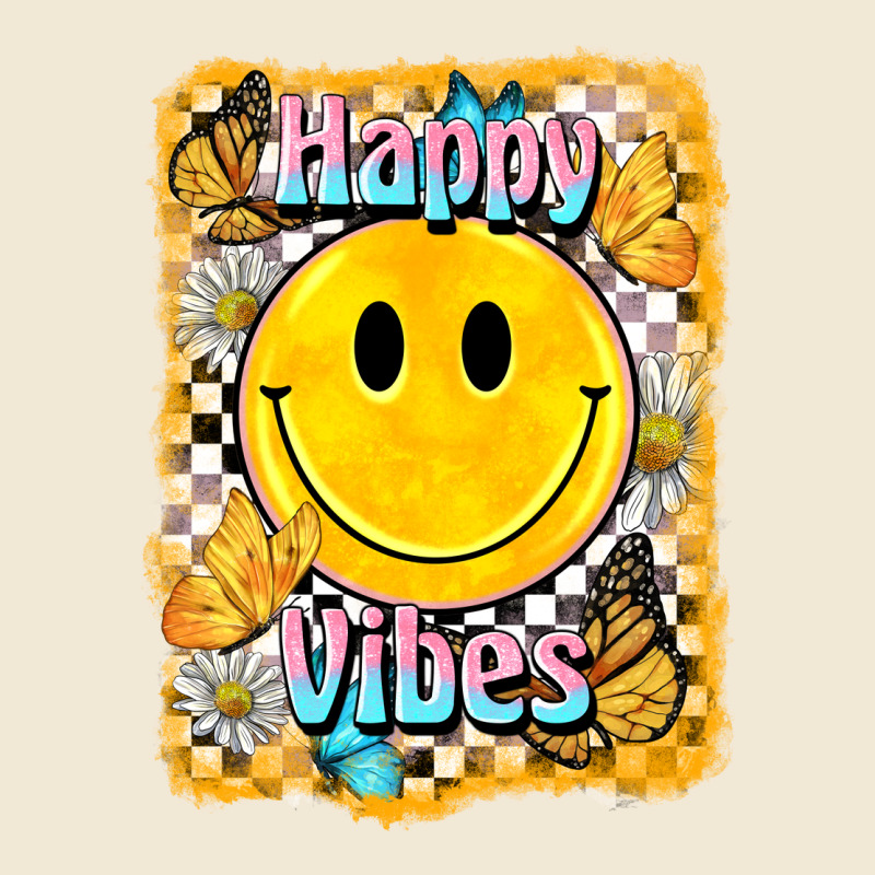 Happy Vibes Smiley Face Premium Tee by BarkalooDesign | Teevron