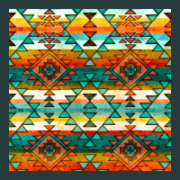 Native American Aztec Seamless Pattern 1 Premium Hoodie | Teevron