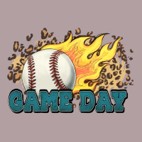 Game Day Baseball Leopard Flames Fireball Vintage Hoodie | Teevron
