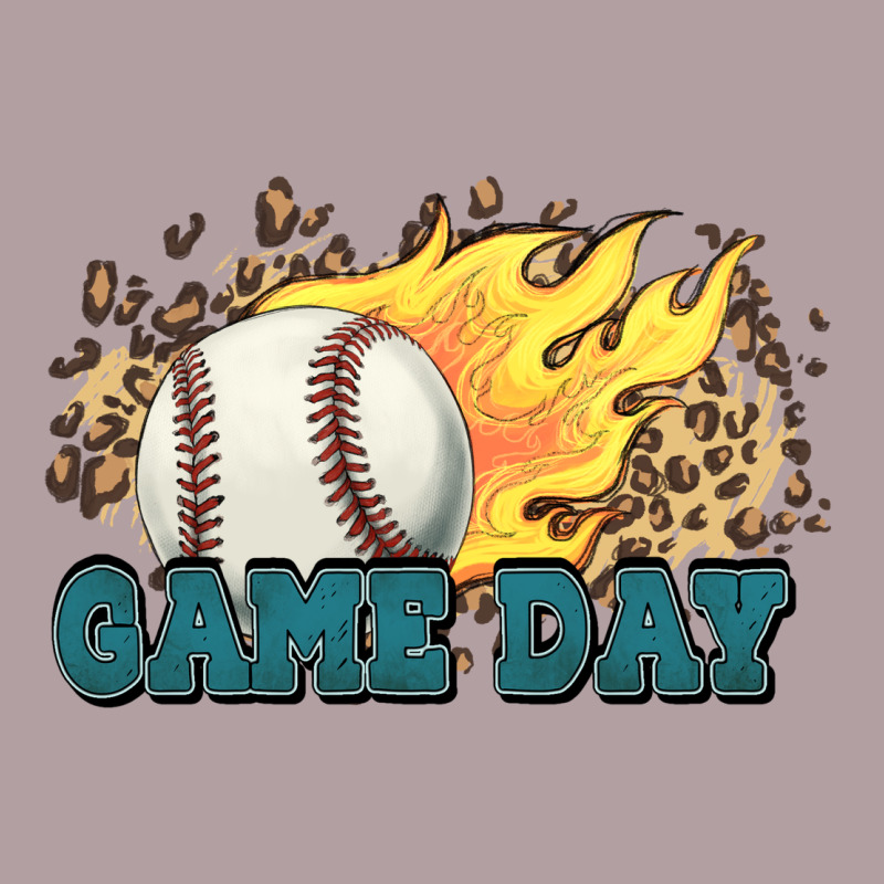 Game Day Baseball Leopard Flames Fireball Vintage Hoodie by HowdyJamesFarm | Teevron