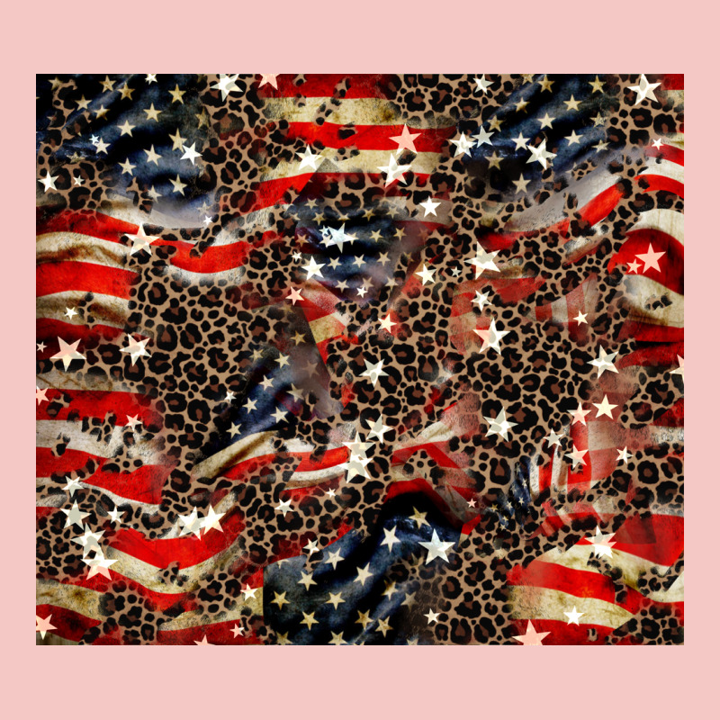 American Flag Leopard Tumbler Urban Heavy Tee by HowdyJamesFarm | Teevron