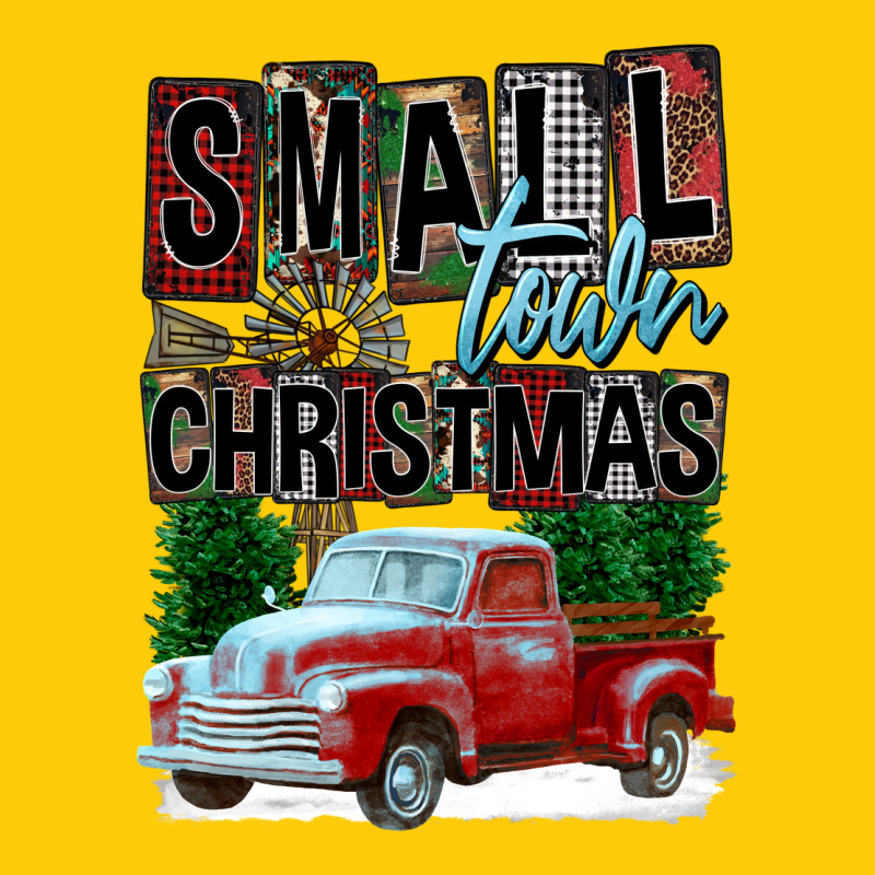 Small Town Christmas Premium Hoodie by FaDigitalArtStudio | Teevron