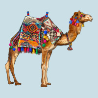 Camel With Colorful Saddle Ladies Tee | Teevron