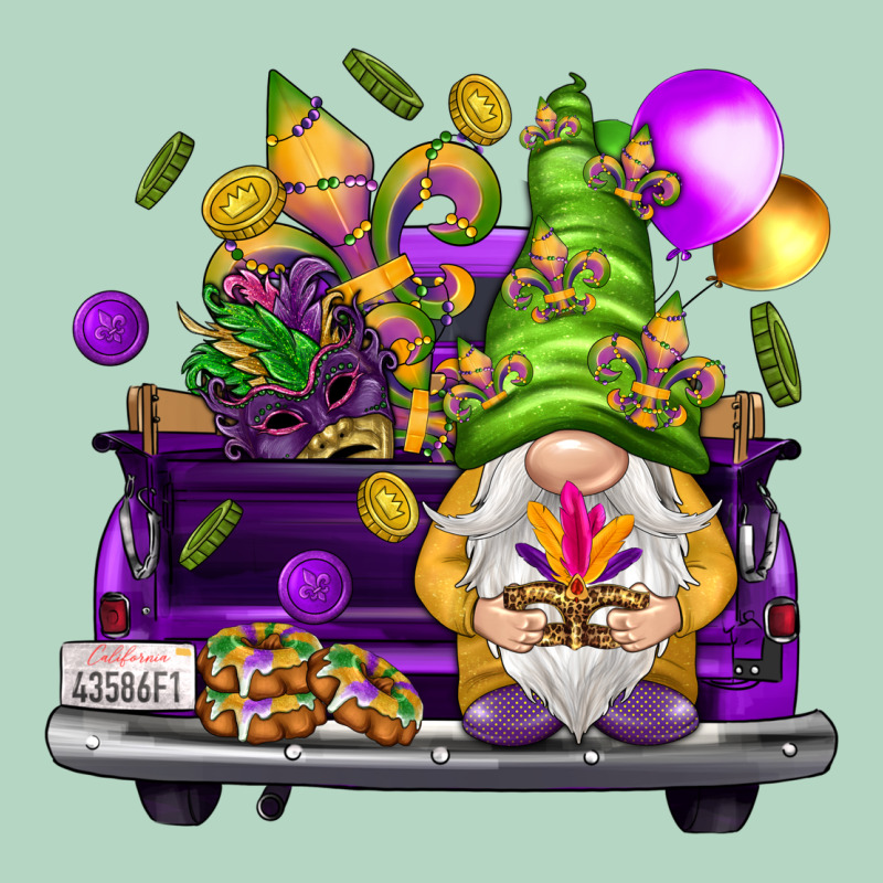 Mardi Gras Gnome On The Truck Classic Tee by NancyCooperArtShop | Teevron