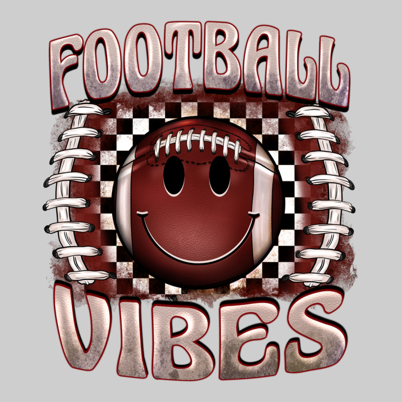Football Vibes Smiley Face Premium Tee by BarkalooDesign | Teevron