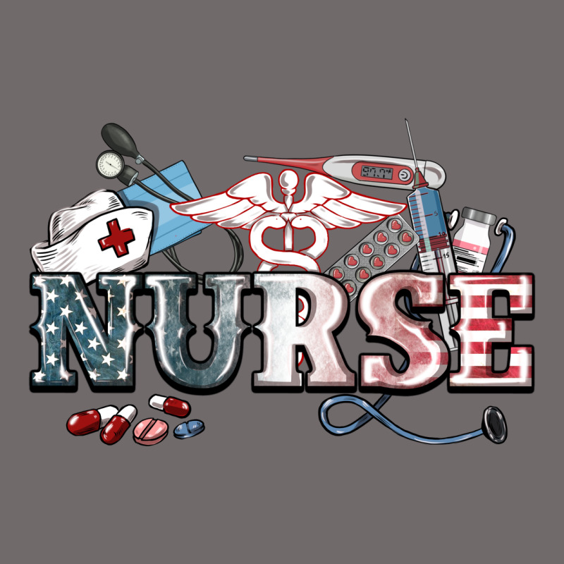 American Nurse 4th Of July Urban Heavy Tee by HowdyJamesFarm | Teevron