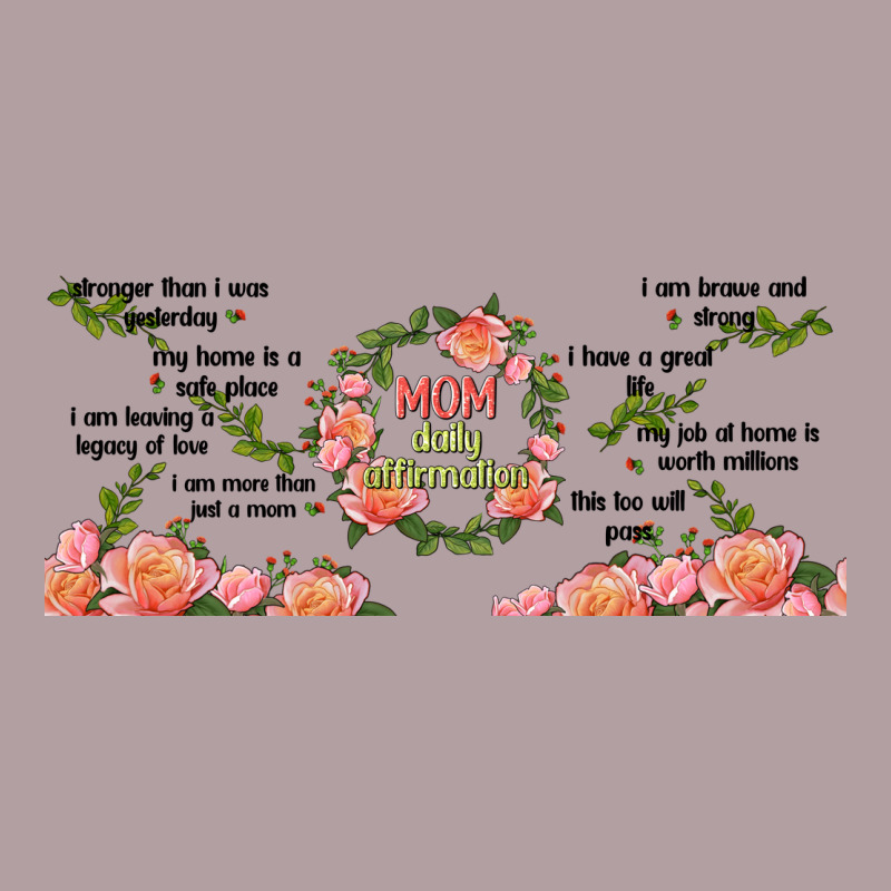 Mom Daily Affirmation Vintage Hoodie by TumblerDesignByShophia | Teevron