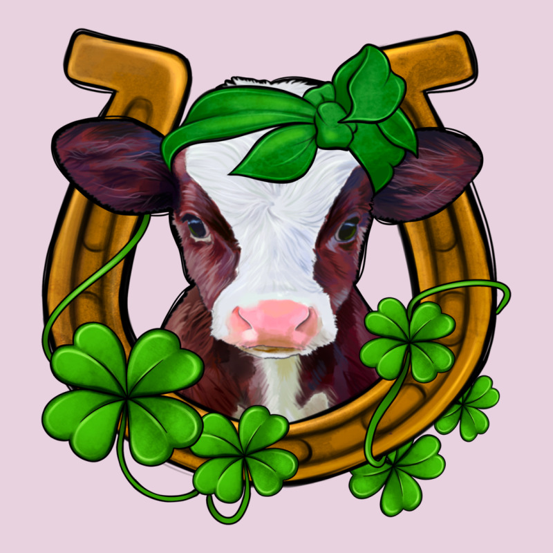 Lucky Horseshoe 4 Leaf Clover Baby Calf Ladies Tee by Jasminsmagicworld | Teevron