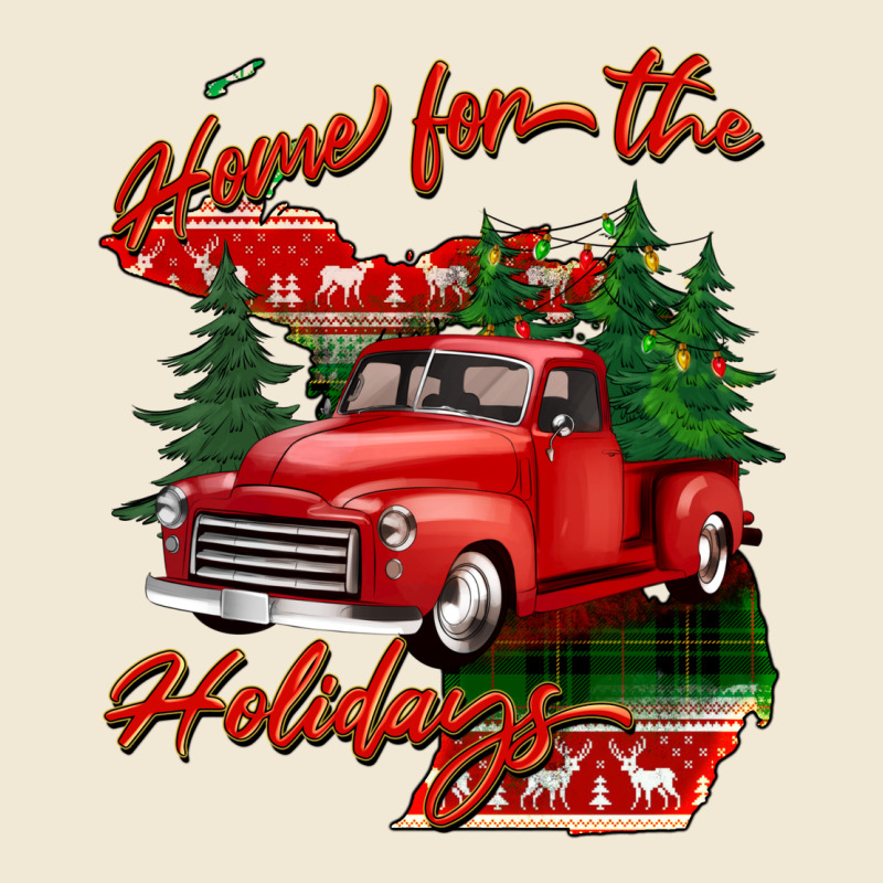 Home For The Holidays Michigan Premium Tee by BarkalooDesign | Teevron