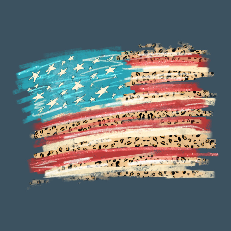 American Flag With Leopard Urban Heavy Tee by HowdyJamesFarm | Teevron