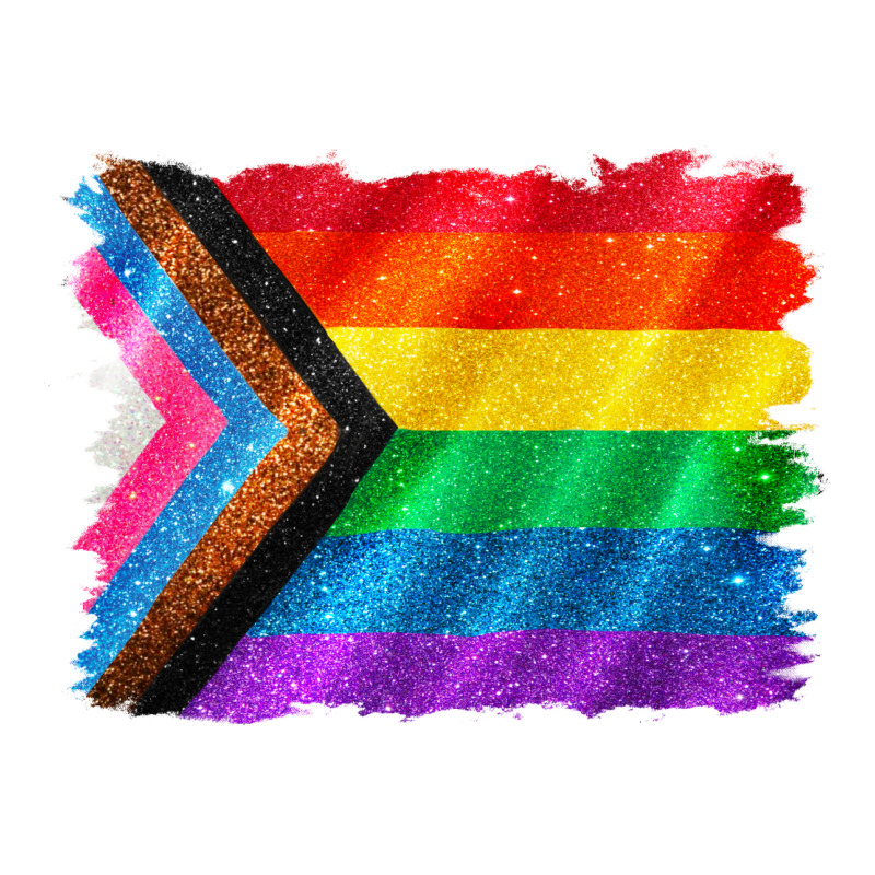Pride Flag Background Long Sleeve Tee by CowGirlArtShop | Teevron