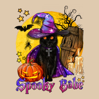 Spooky Babe Black Witch Cat Heavyweight Sweatshirt | Teevron