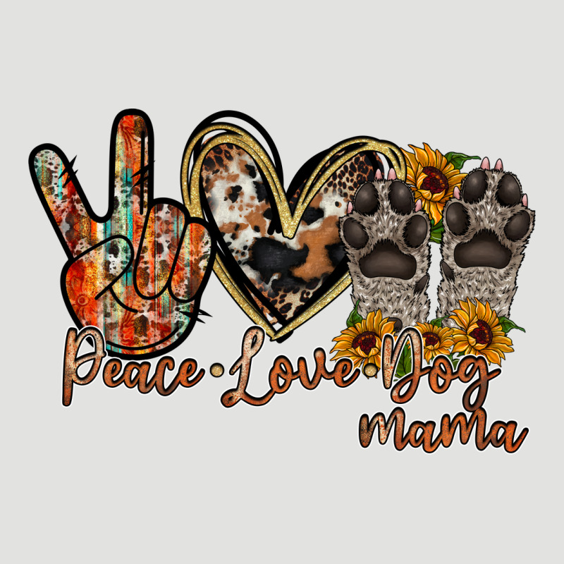 Peace Love Dog Mama Classic Tee by RacoonDesign | Teevron