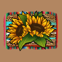 Sunflower Serape Leopard Background Long Sleeve Tee | Teevron