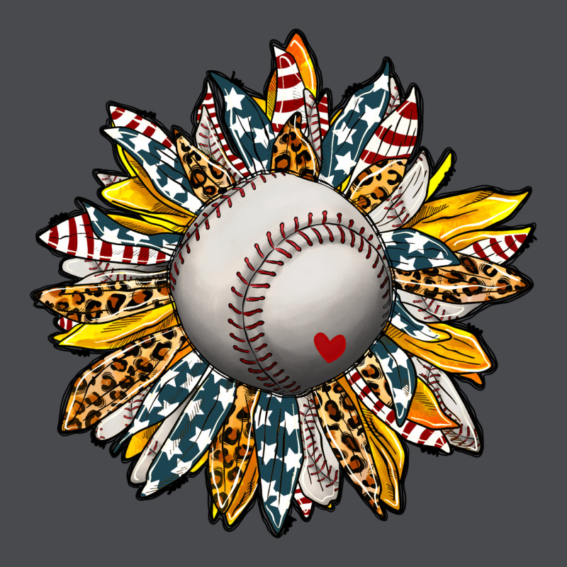 Baseball Sunflower Zipper Hoodie by CowhideDigitalArt | Teevron
