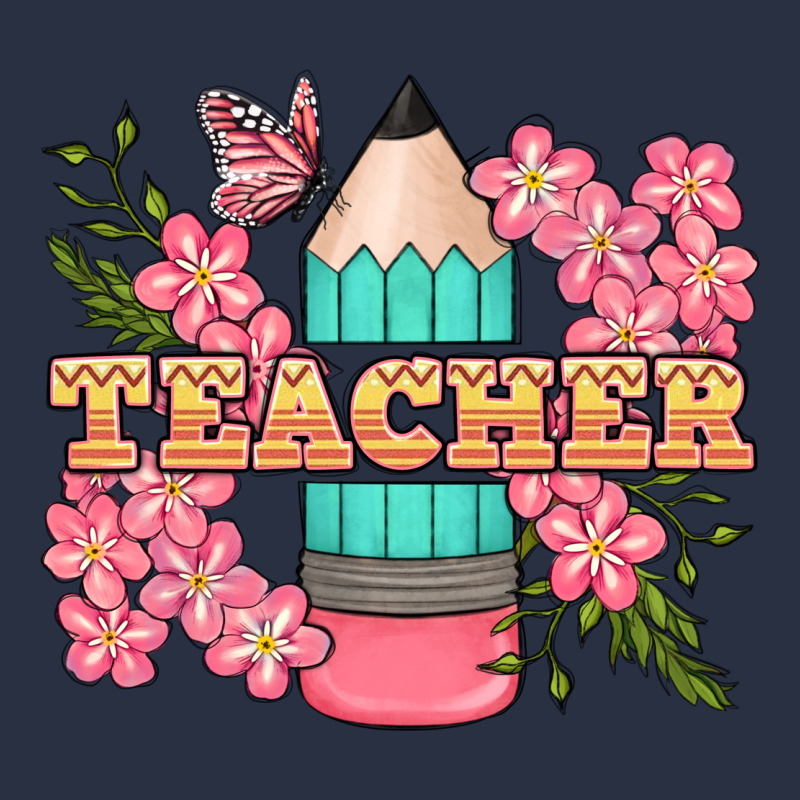 Teacher Floral Pencil Heavyweight Sweatshirt by BundleAndBundleShop | Teevron
