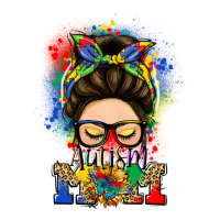 autism mom messy bun | Teevron