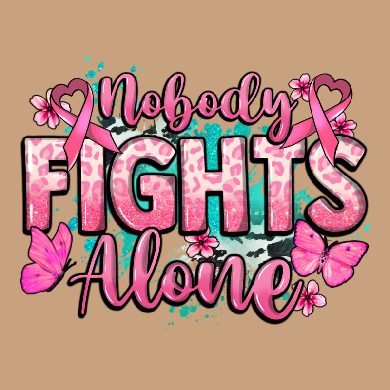 Nobody Fights Alone Cancer Awareness Vintage Tee by HowdyJamesFarm | Teevron