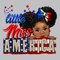 Little Miss America Black Girl Peekaboo Long Sleeve Tee | Teevron